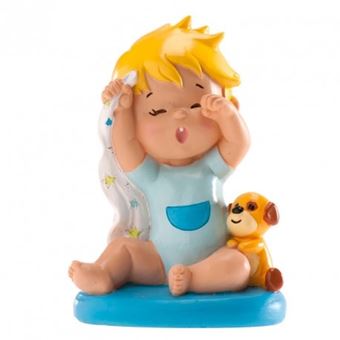 Picture of BABY BOY BLUE YAWN CAKE TOPPER10 CM